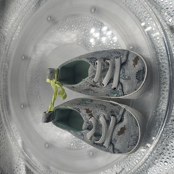 H Child Of Mine Dinosaur Shoes 1-6mothes Shoes for Your Little Boy Sz 0 - Picture 5 of 7